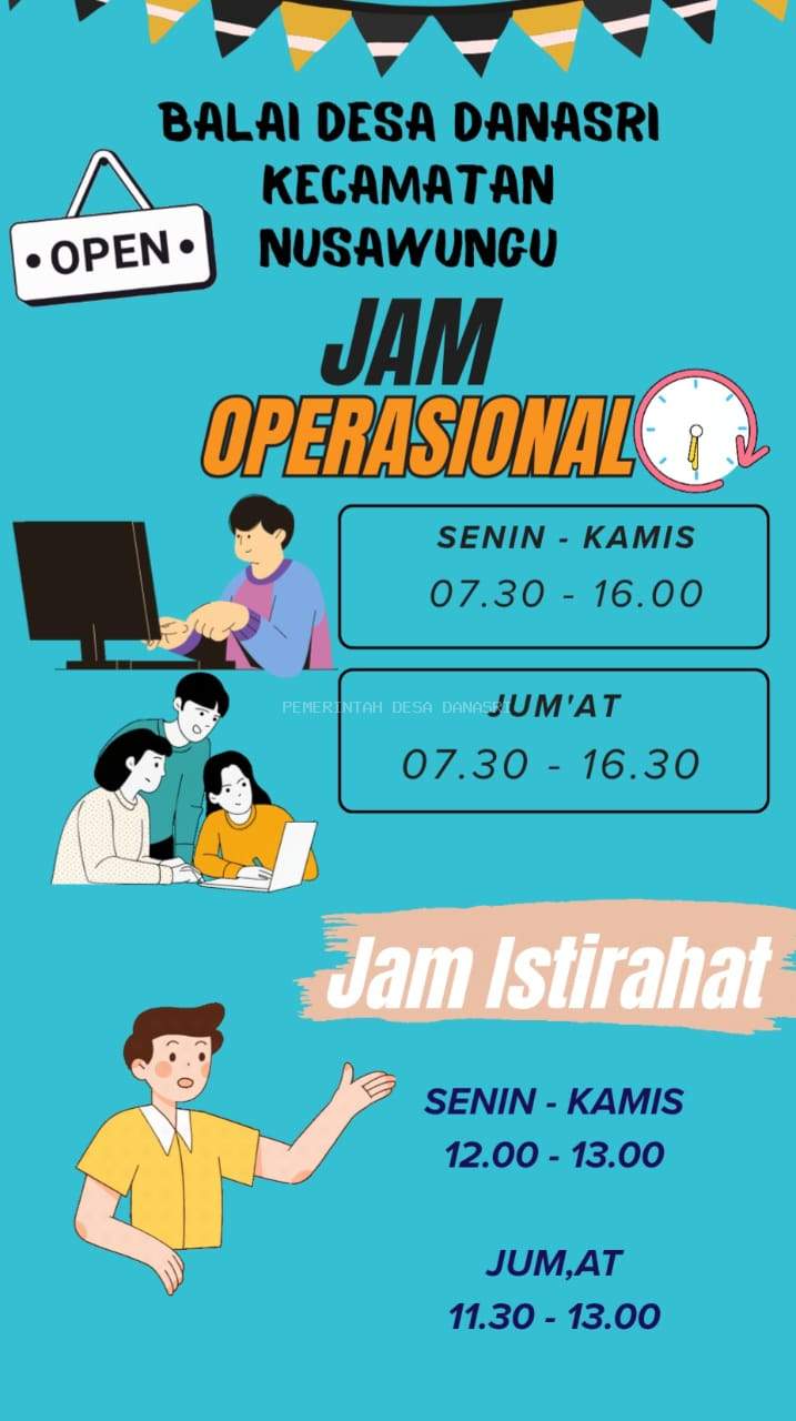 JAM OPRASIONAL KANTOR DESA DANASRI